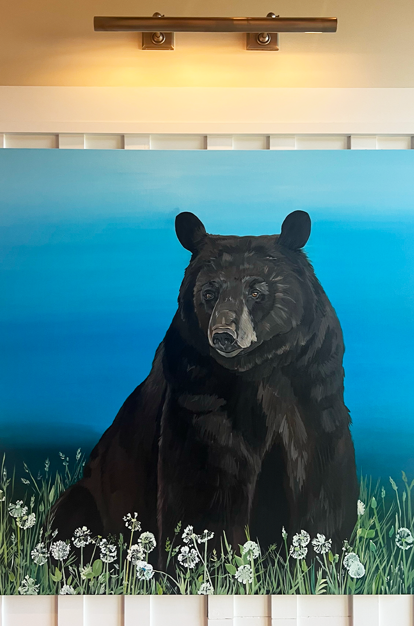 Original Lake Tahoe Black Bear Painting | Keep Your Head Up