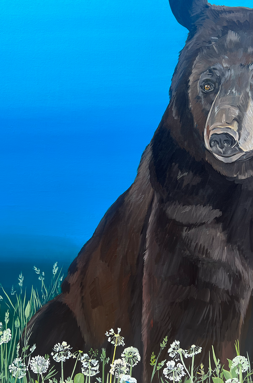 Original Lake Tahoe Black Bear Painting | Keep Your Head Up