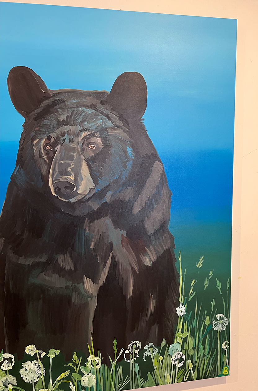 Original Lake Tahoe Black Bear Painting | Keep Your Head Up