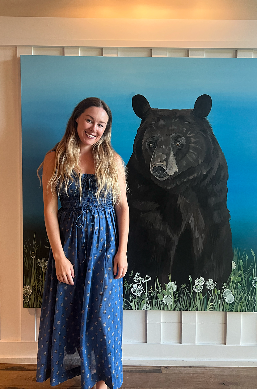 Original Lake Tahoe Black Bear Painting | Keep Your Head Up