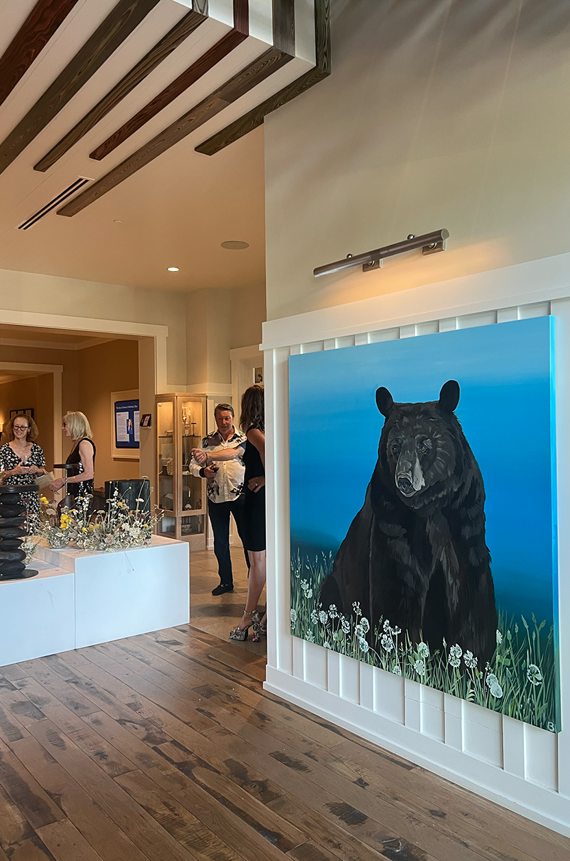 Original Lake Tahoe Black Bear Painting | Keep Your Head Up