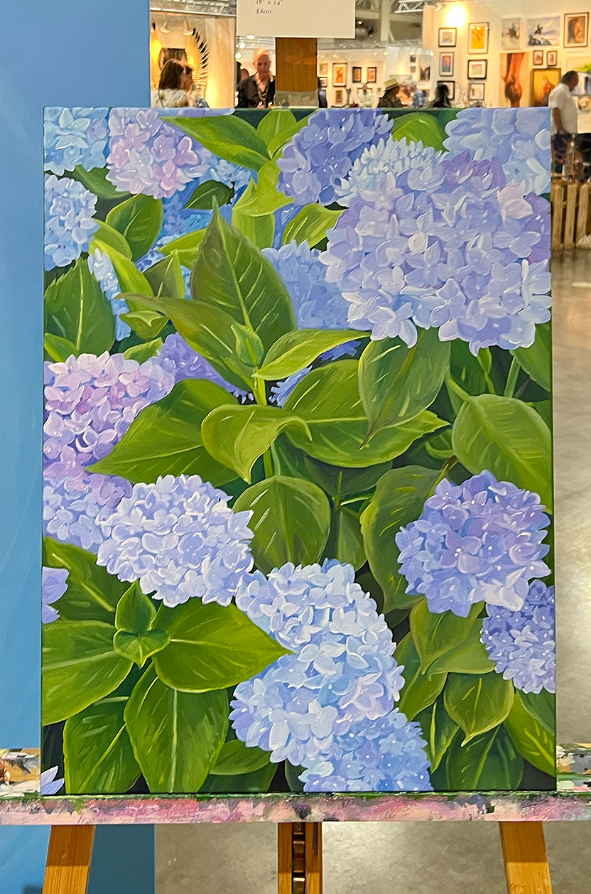 Original San Francisco Hydrangea Painting