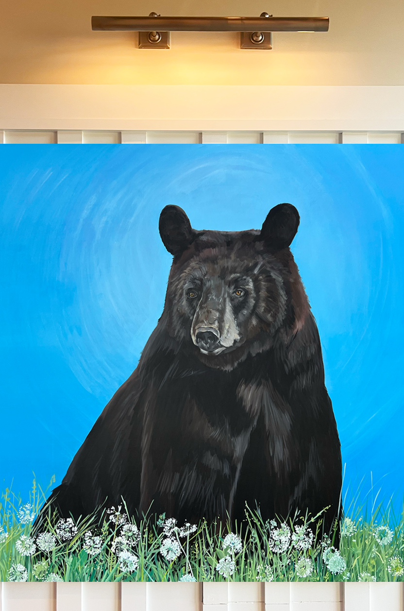 Original Lake Tahoe Black Bear Painting | Keep Your Head Up